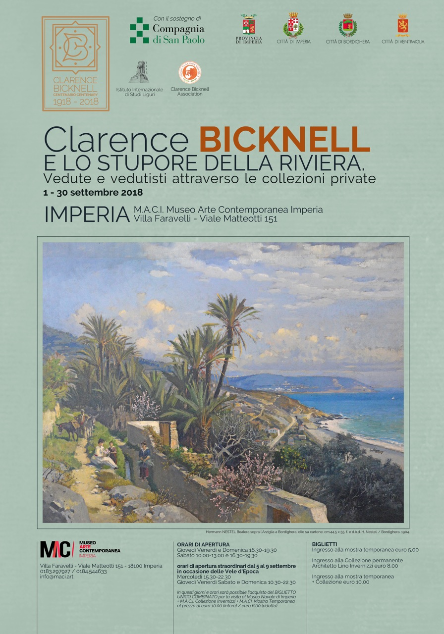 Locandina Clarence Bicknell e lo stupore della Riviera