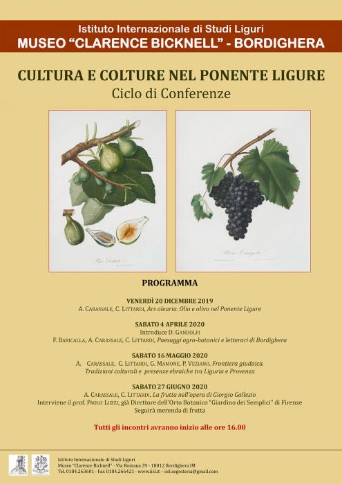 Cultura e colture nel ponente ligure