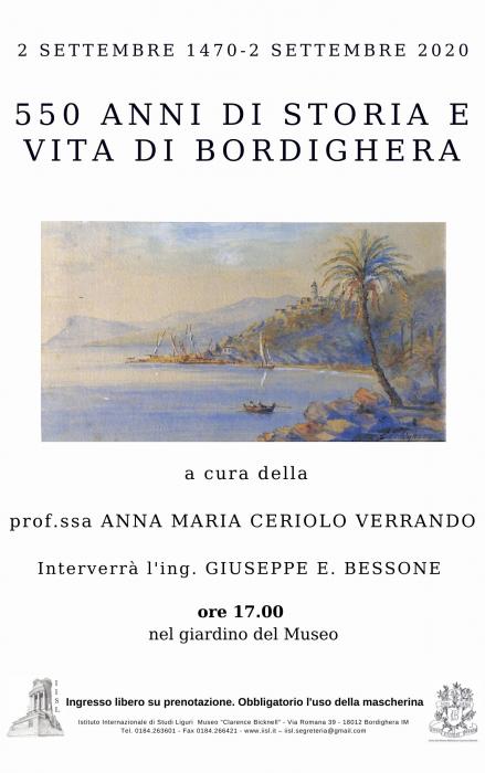 550 anni di Bordighera